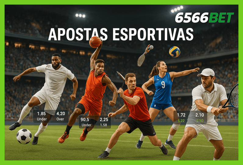Aposte em apostas esportivas no cassino online 6566BET